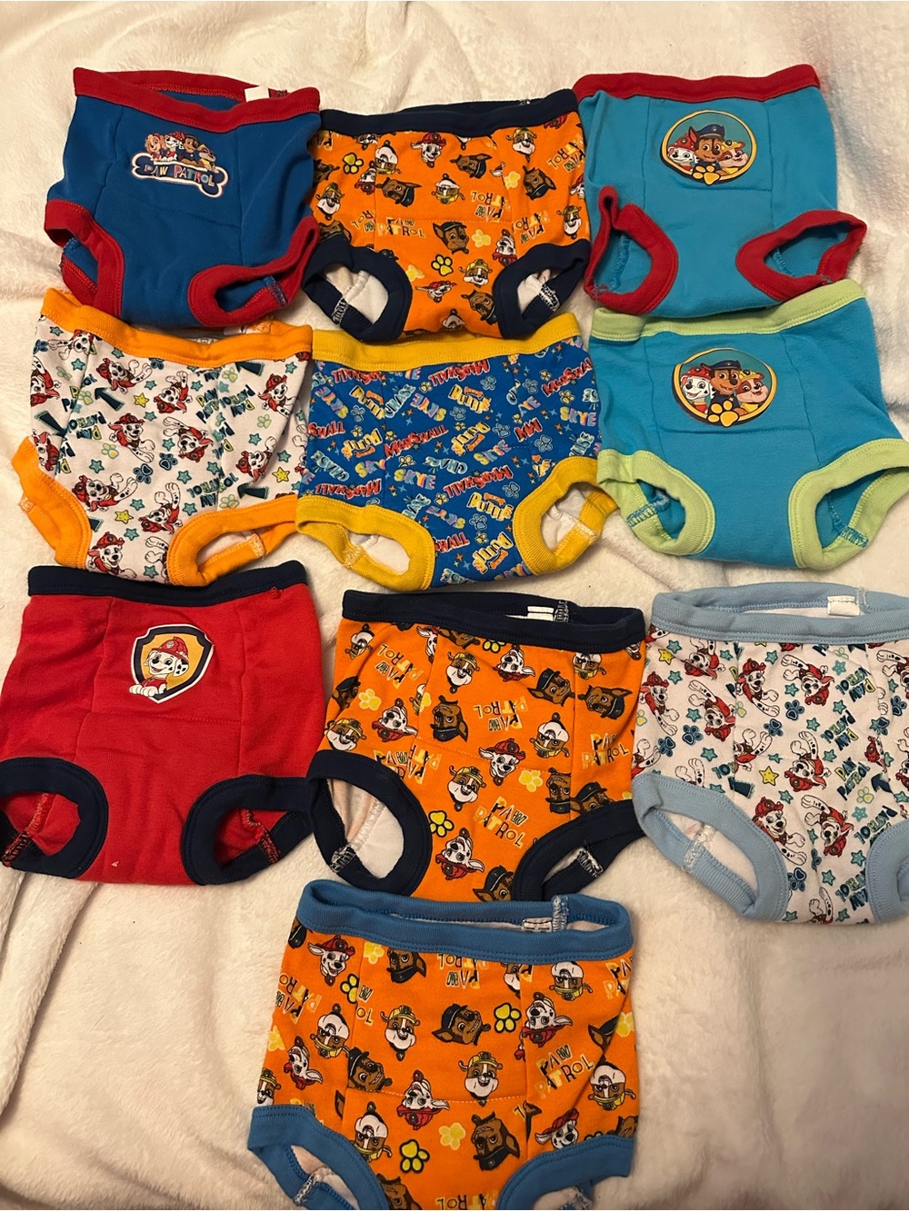 Paw Patrol Toddler Training Pants - Blue, Red, Orange, Yellow, Teal
